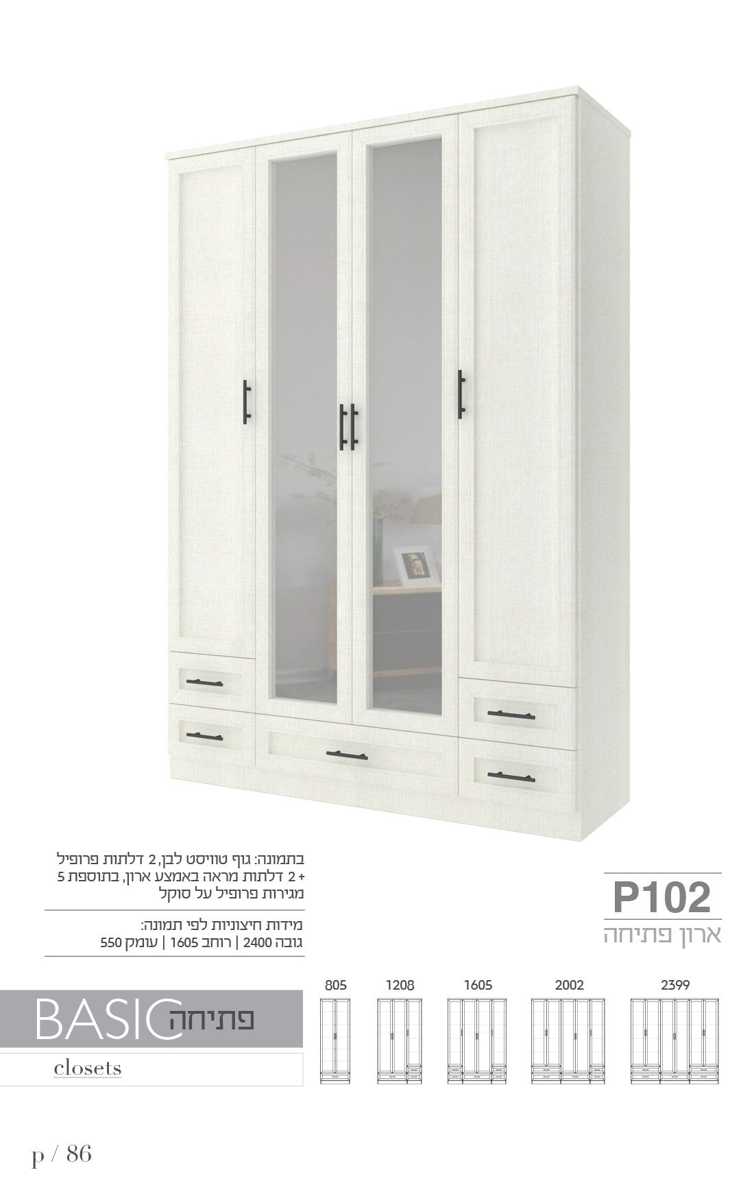 ארון פתיחה P102