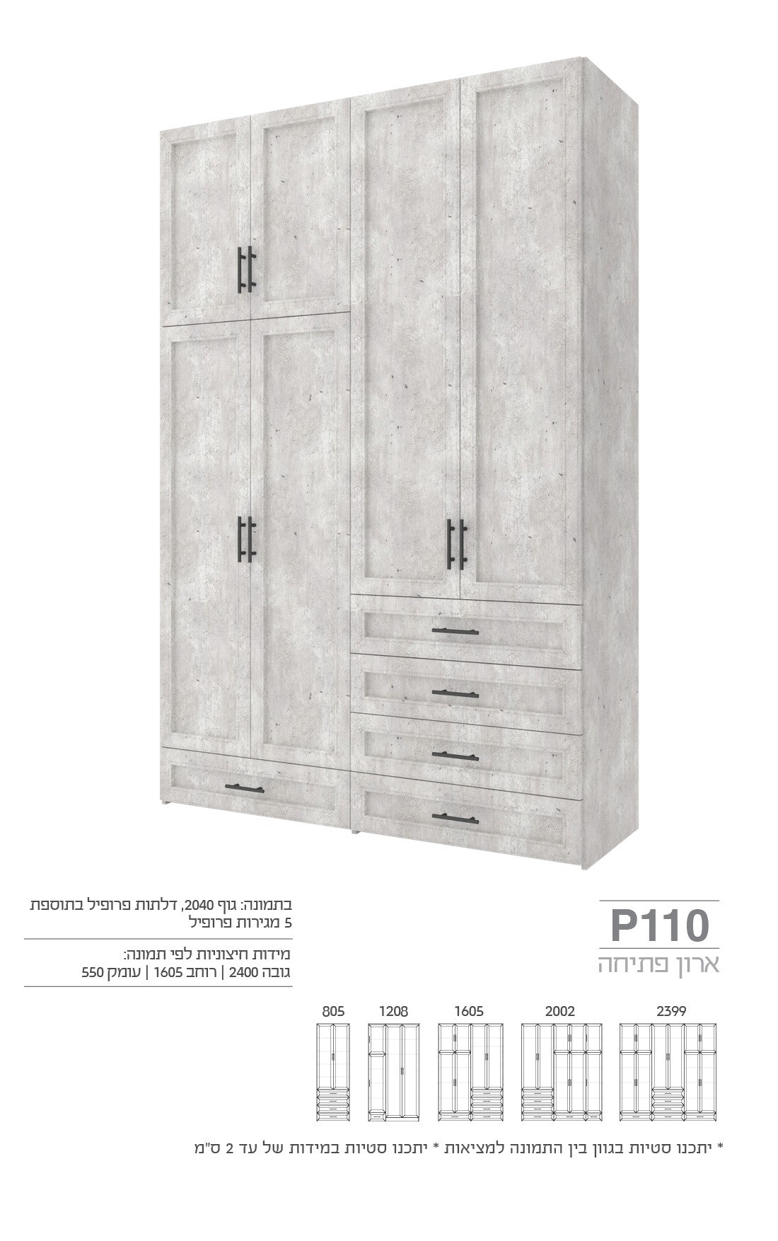 ארון פתיחה P110