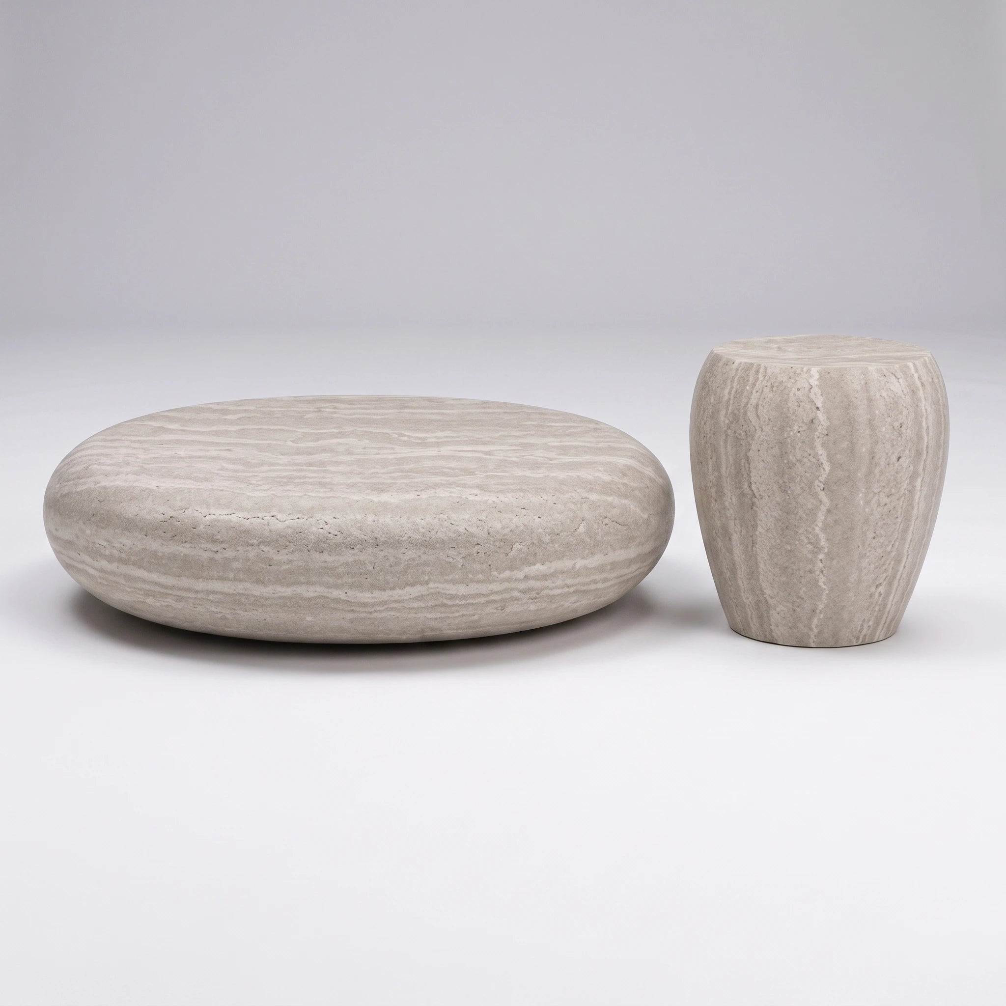 שולחנות סלון ״חלוקי נחל״ | Use the uploaded product image as the exact product reference.